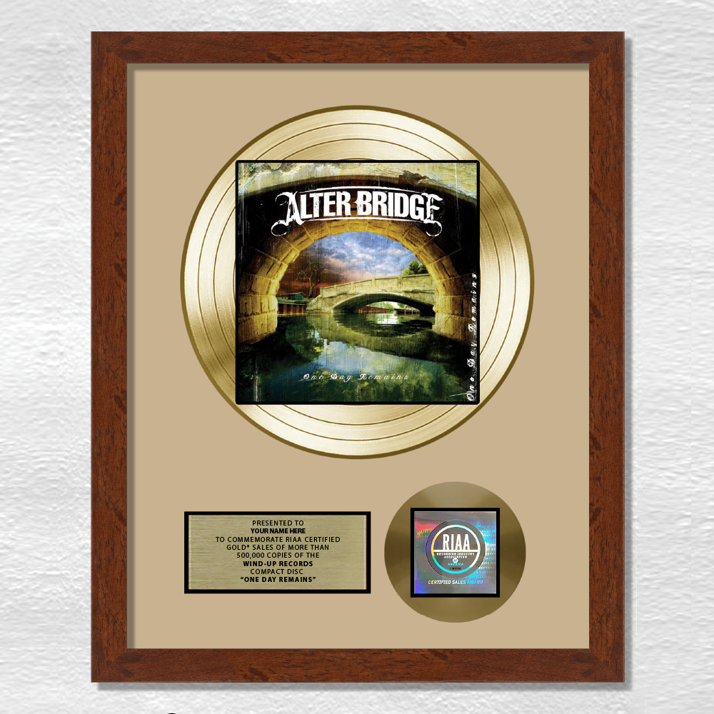 ONE DAY REMAINS - PERSONALIZED GOLD RECORD PLAQUE (PREORDER)